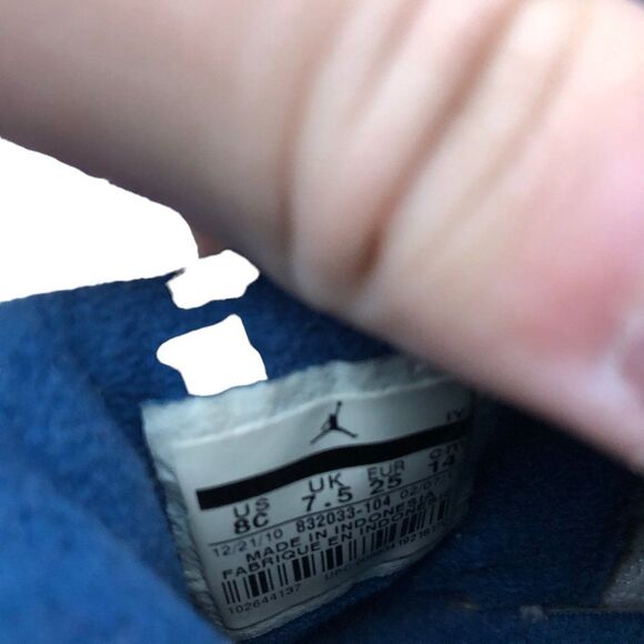 RARE 2010 Air Jordan 3 Retro True Blue Size 8C - Picture 11 of 11
